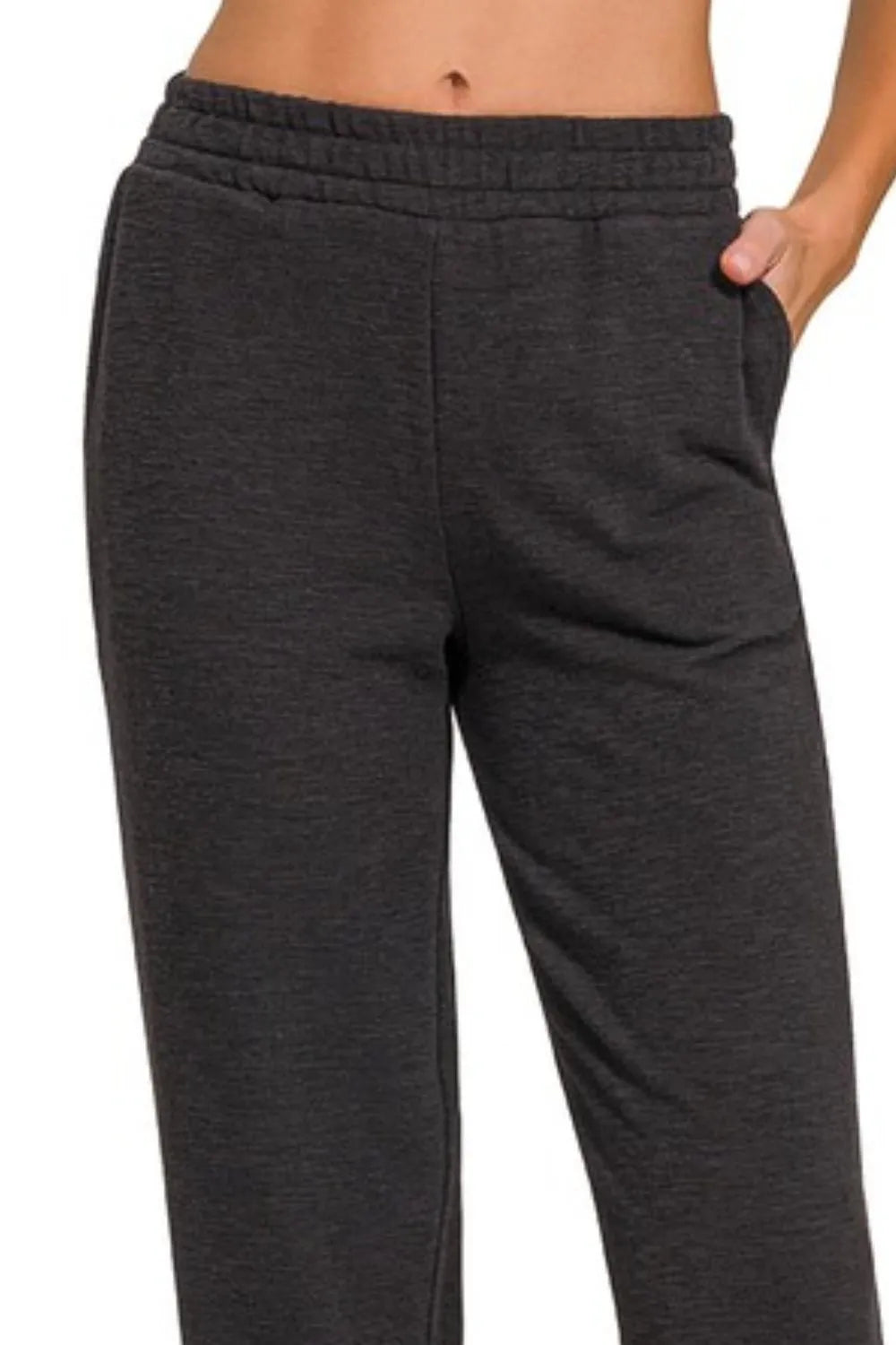 Image of Zenana Cotton Slub Jogger Pants | Queeble.shop