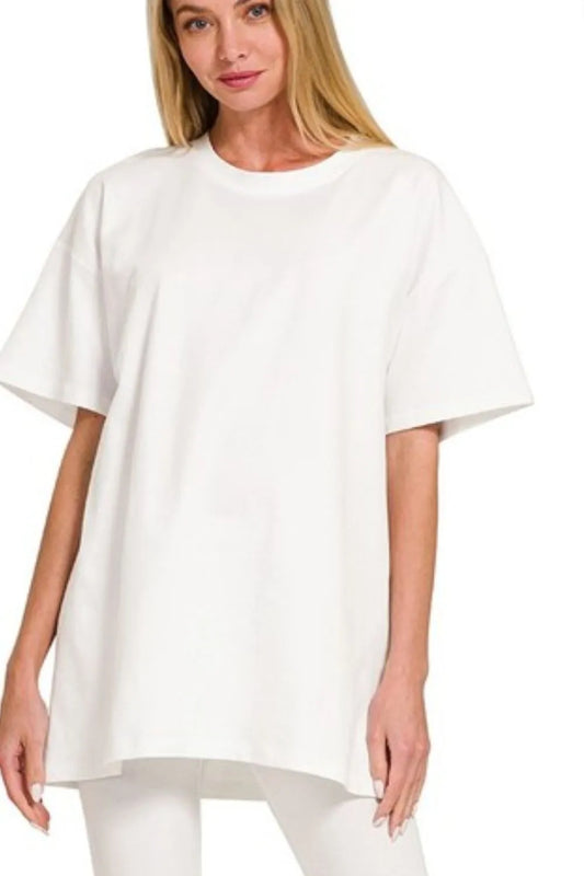 Image of Zenana Cotton Round Neck Top & Legging Set | Queeble.shop