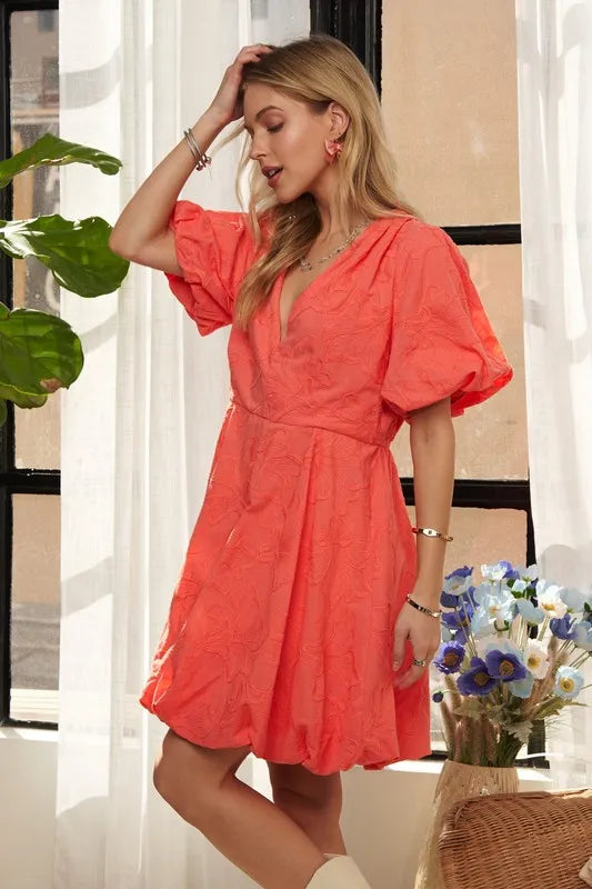 Image of ADORA Puff Sleeve Floral Dress | Queeble.shop