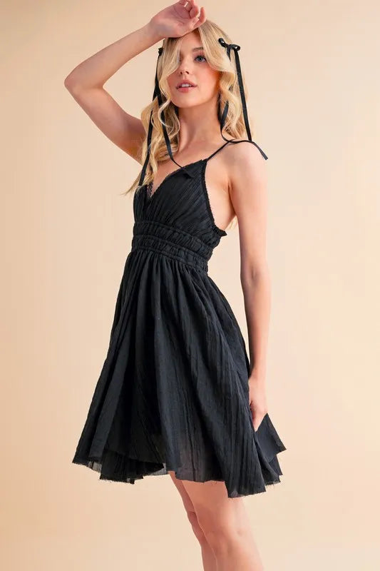 Image of Aemi+Co Lace Detail Mini Cami Dress | Queeble.shop