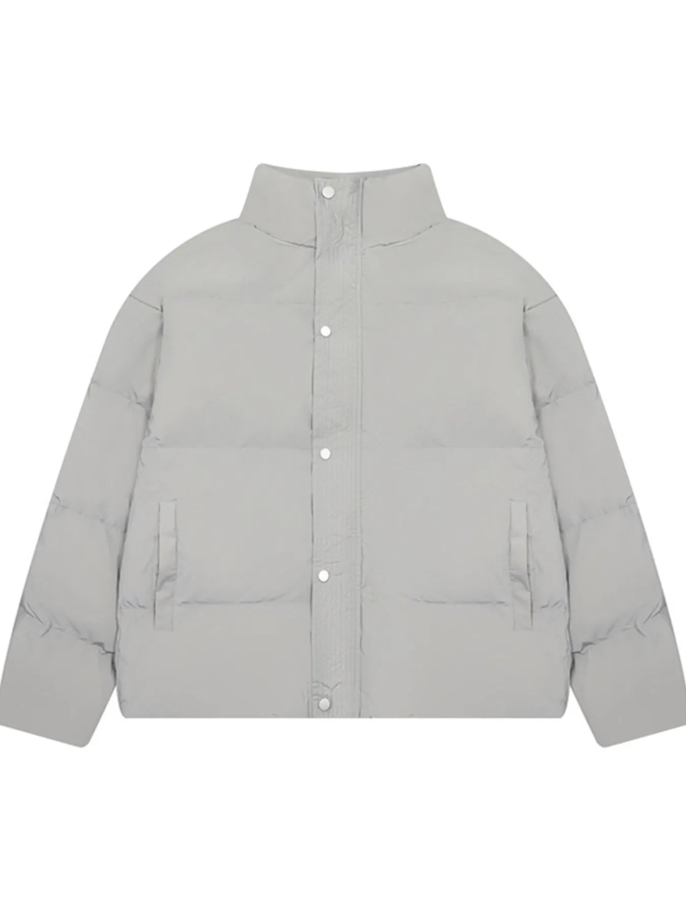 Image of Men's Full Size Quilted Long Sleeve Puffer Jacket Plus Size | Queeble.shop