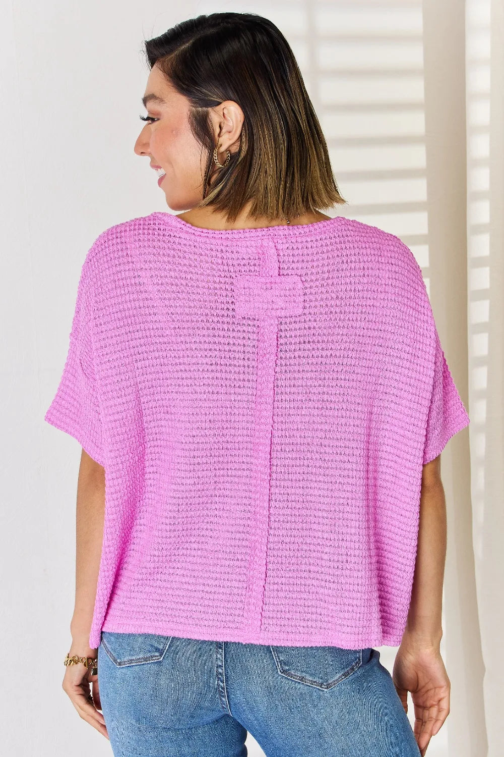 Image of Zenana Full Size Round Neck Short Sleeve Top | Queeble.shop