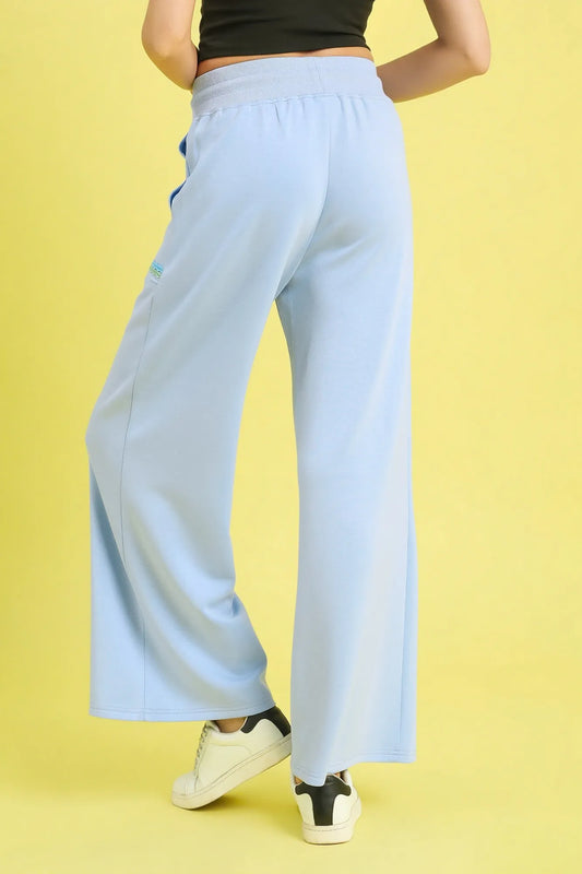 Image of Umgee Drawstring Wide Leg Pants with Scallop Trim Detail | Queeble.shop