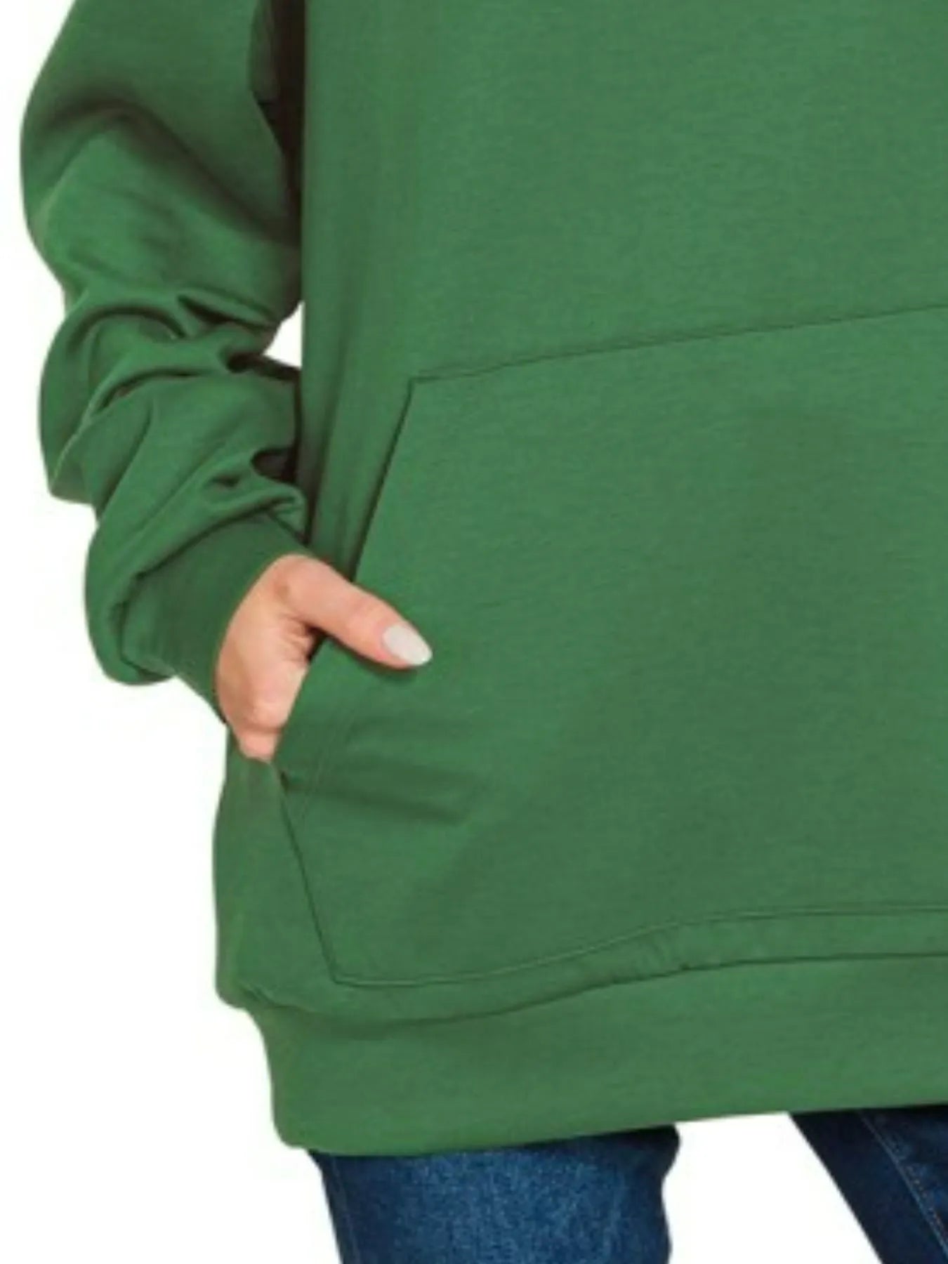 Image of Zenana Oversized Scuba Hoodie with Kangaroo Pocket | Queeble.shop