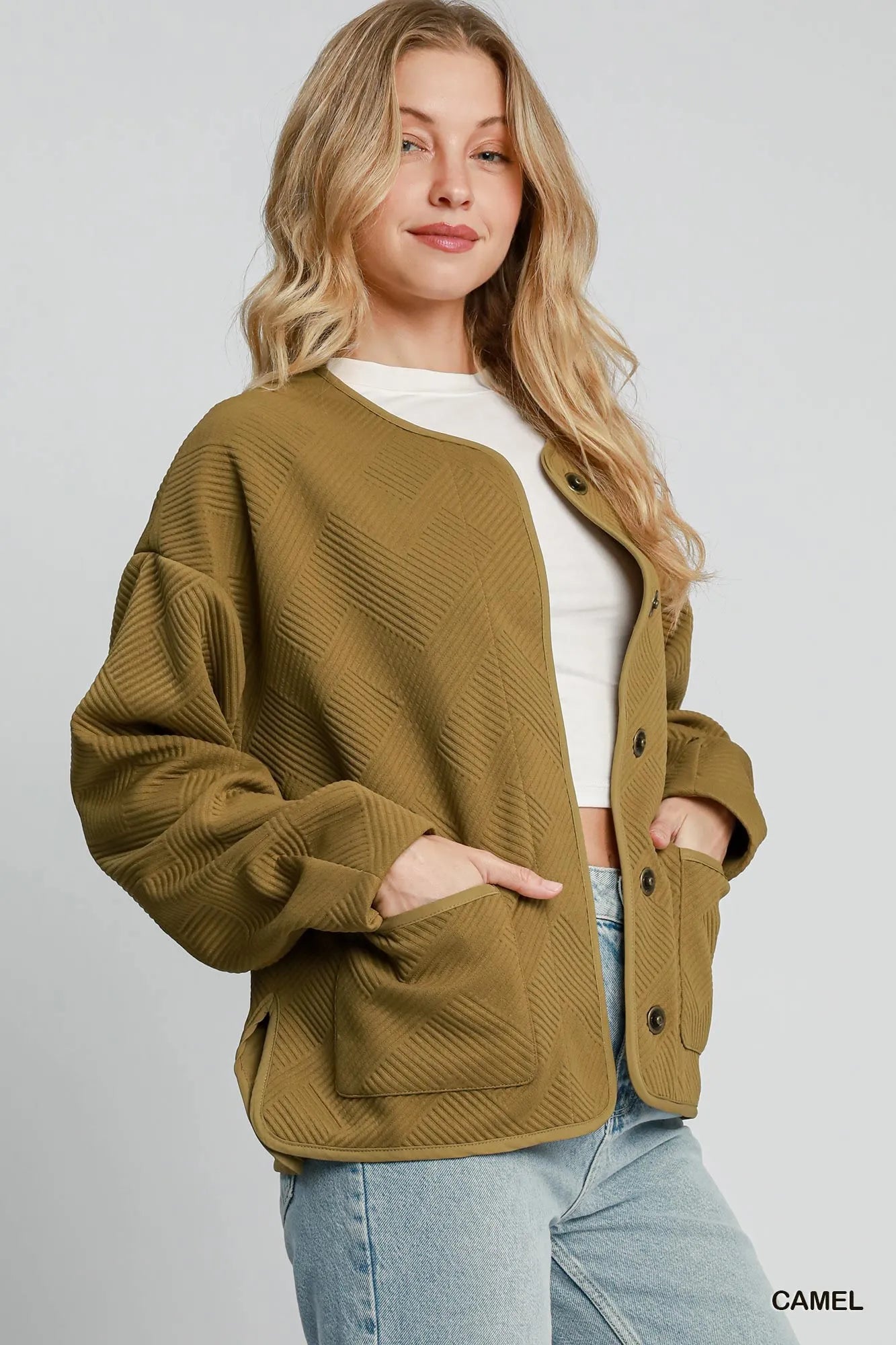 Image of Umgee Textured Jacquard Jacket | Queeble.shop