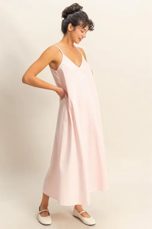 Image of HYFVE Dyed V-Neck Loose Dress | Queeble.shop