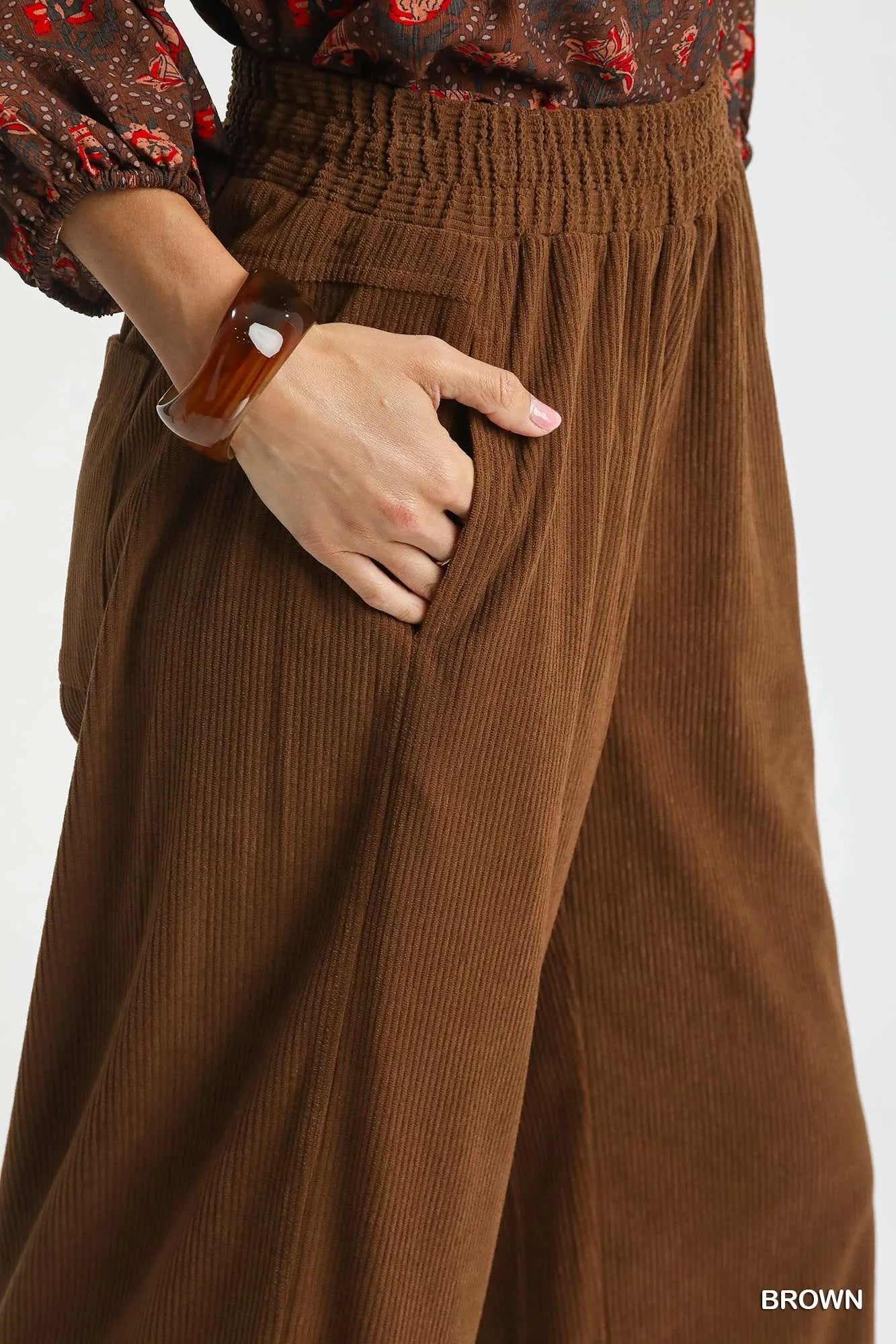 Image of Umgee Wide-Leg Corduroy Pants | Queeble.shop