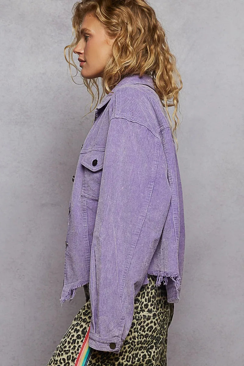 Image of POL Button Down Corduroy Trucker Jacket | Queeble.shop