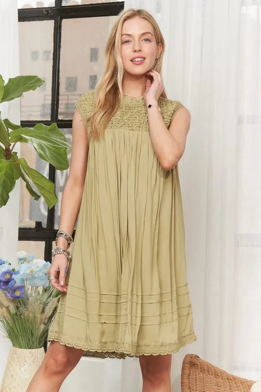 Image of ADORA Loose Textured Babydoll Dress | Queeble.shop