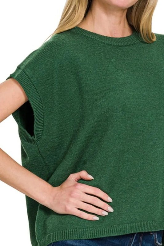 Image of Zenana Oversized Viscose Sweater Vest | Queeble.shop