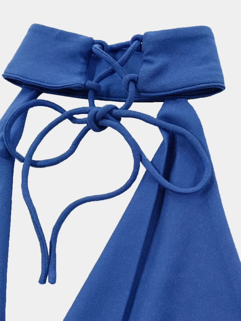 Image of Backless Lace Up Back Sleeveless Maxi Dress | Queeble.shop