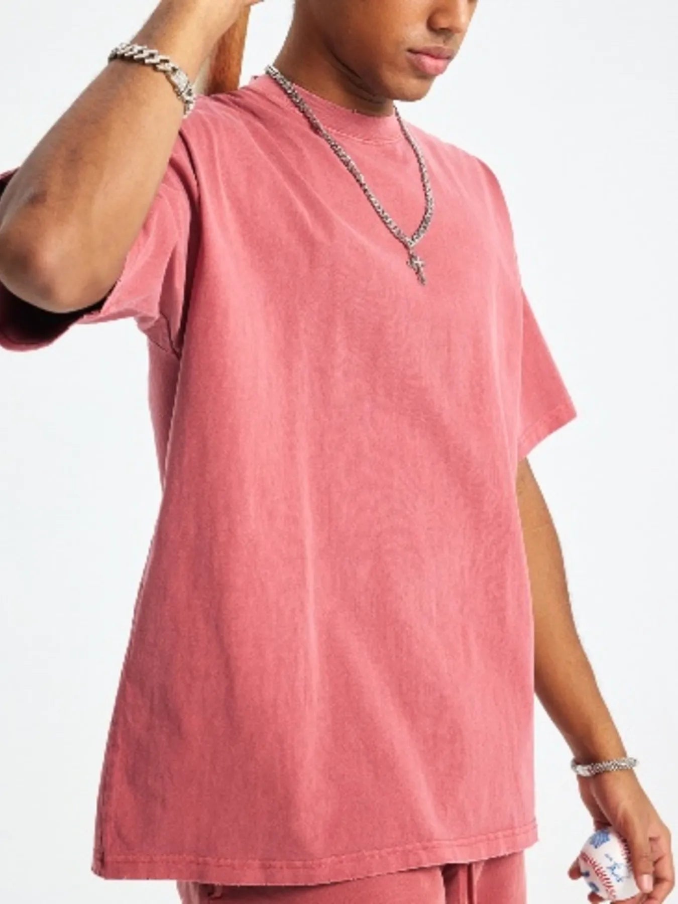 Image of Men's Round Neck Short Sleeve T-Shirt | Queeble.shop