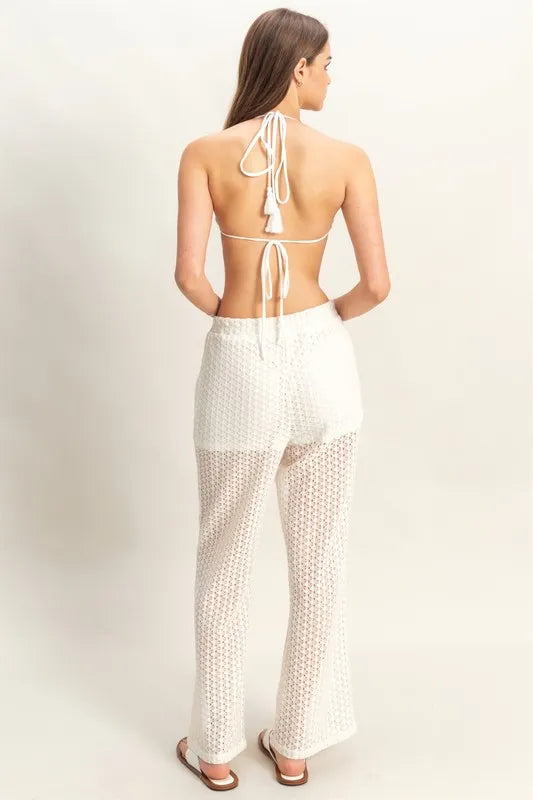 Image of HYFVE Crochet Bra and Drawstring Pants Set | Queeble.shop