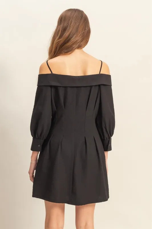 Image of HYFVE Button Down Spaghetti Strap Mini Dress with Pockets | Queeble.shop