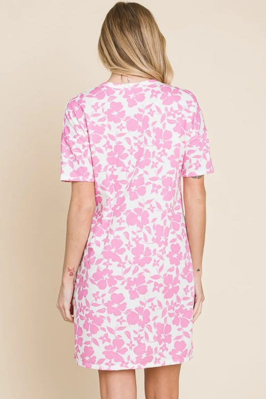 Image of BOMBOM Floral Button Down Mini Dress | Queeble.shop