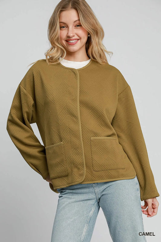 Image of Umgee Textured Jacquard Jacket | Queeble.shop