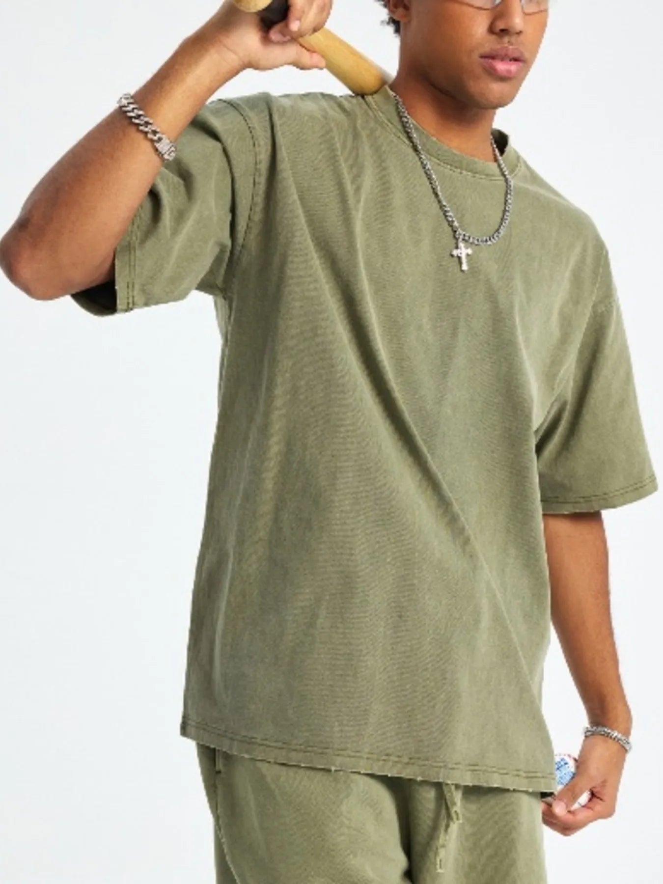 Image of Men's Round Neck Short Sleeve T-Shirt | Queeble.shop