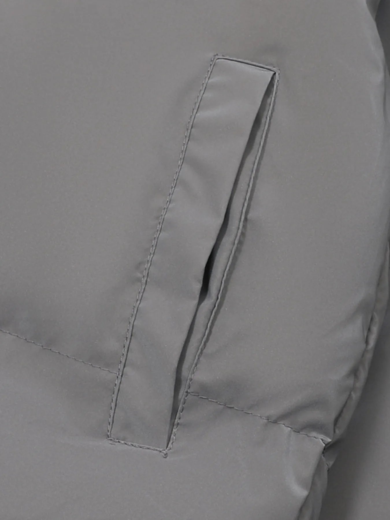 Image of Men's Full Size Quilted Long Sleeve Puffer Jacket Plus Size | Queeble.shop