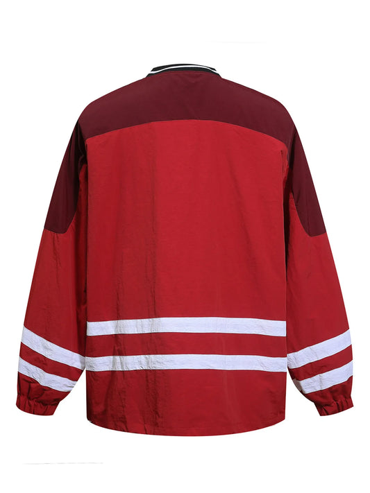 Image of Men's Letter Lace Up Long Sleeve Top | Queeble.shop