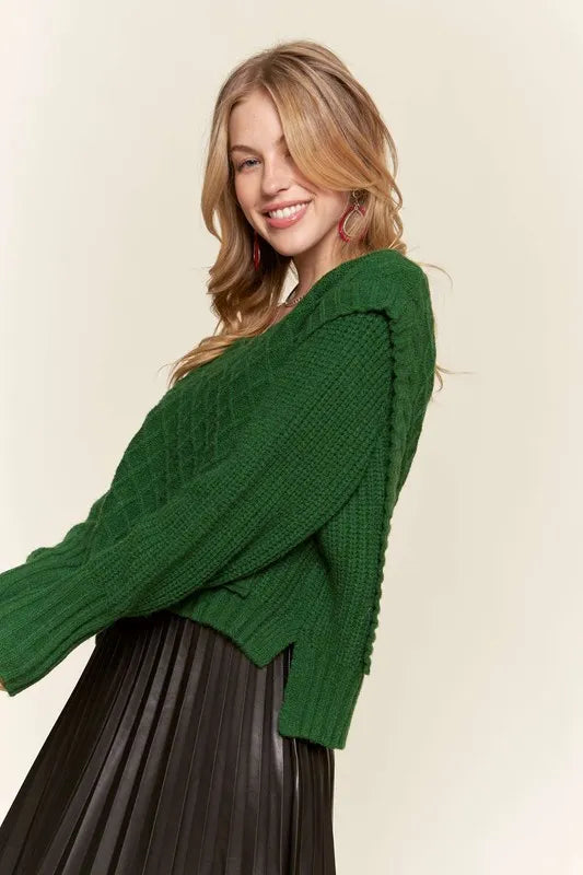 Image of ADORA Ruffle Detail Adorable Sweater | Queeble.shop