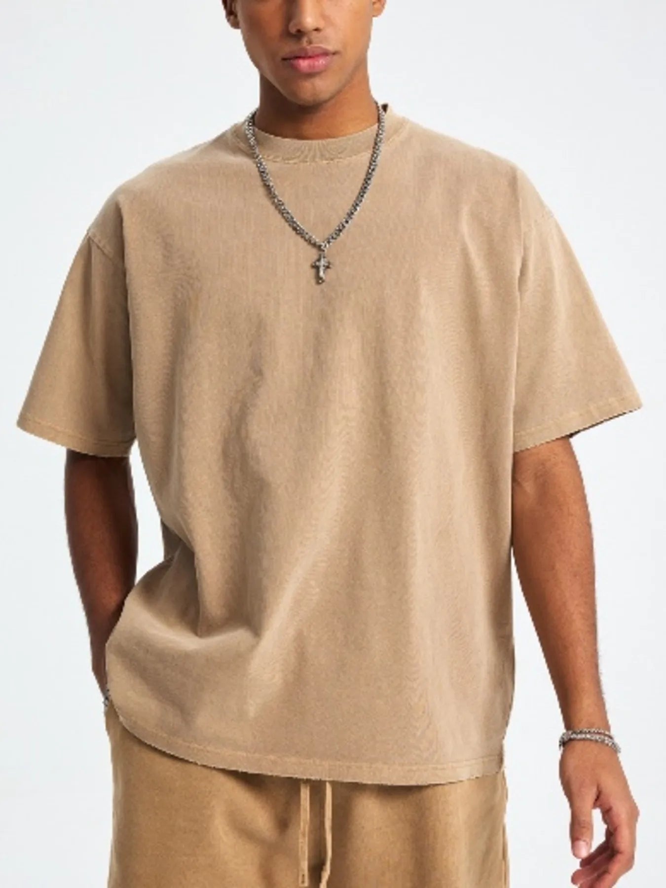 Image of Men's Round Neck Short Sleeve T-Shirt | Queeble.shop