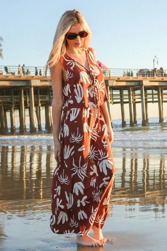 Image of VERY J Printed Resort Midi Skirt | Queeble.shop