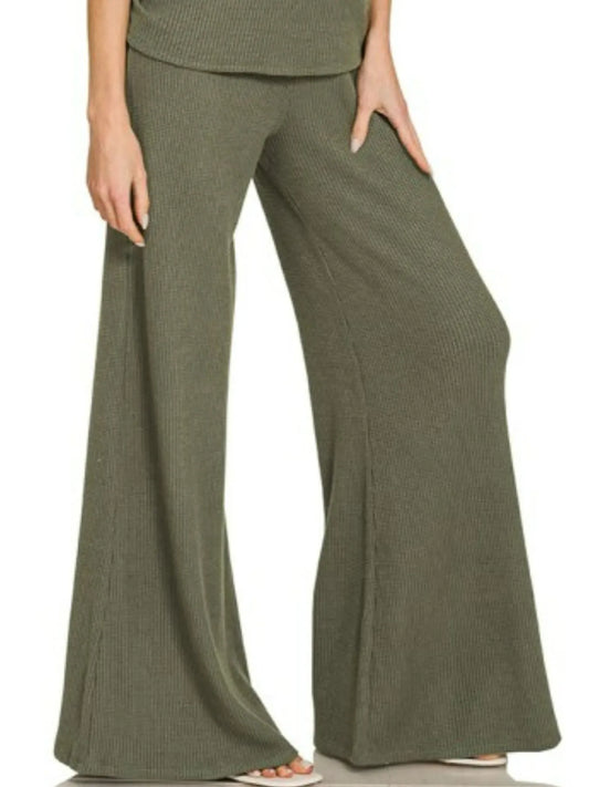 Image of Zenana Mock Neck Top and Pants Sweater Set | Queeble.shop