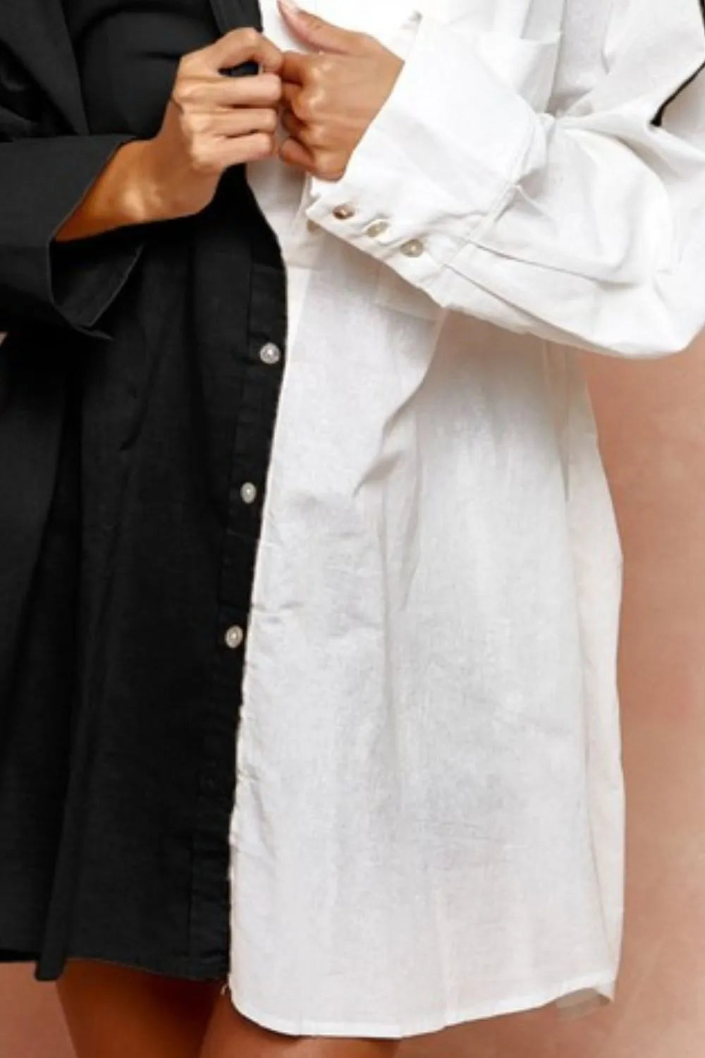 Image of BiBi Oversized Color Block Shirt | Queeble.shop