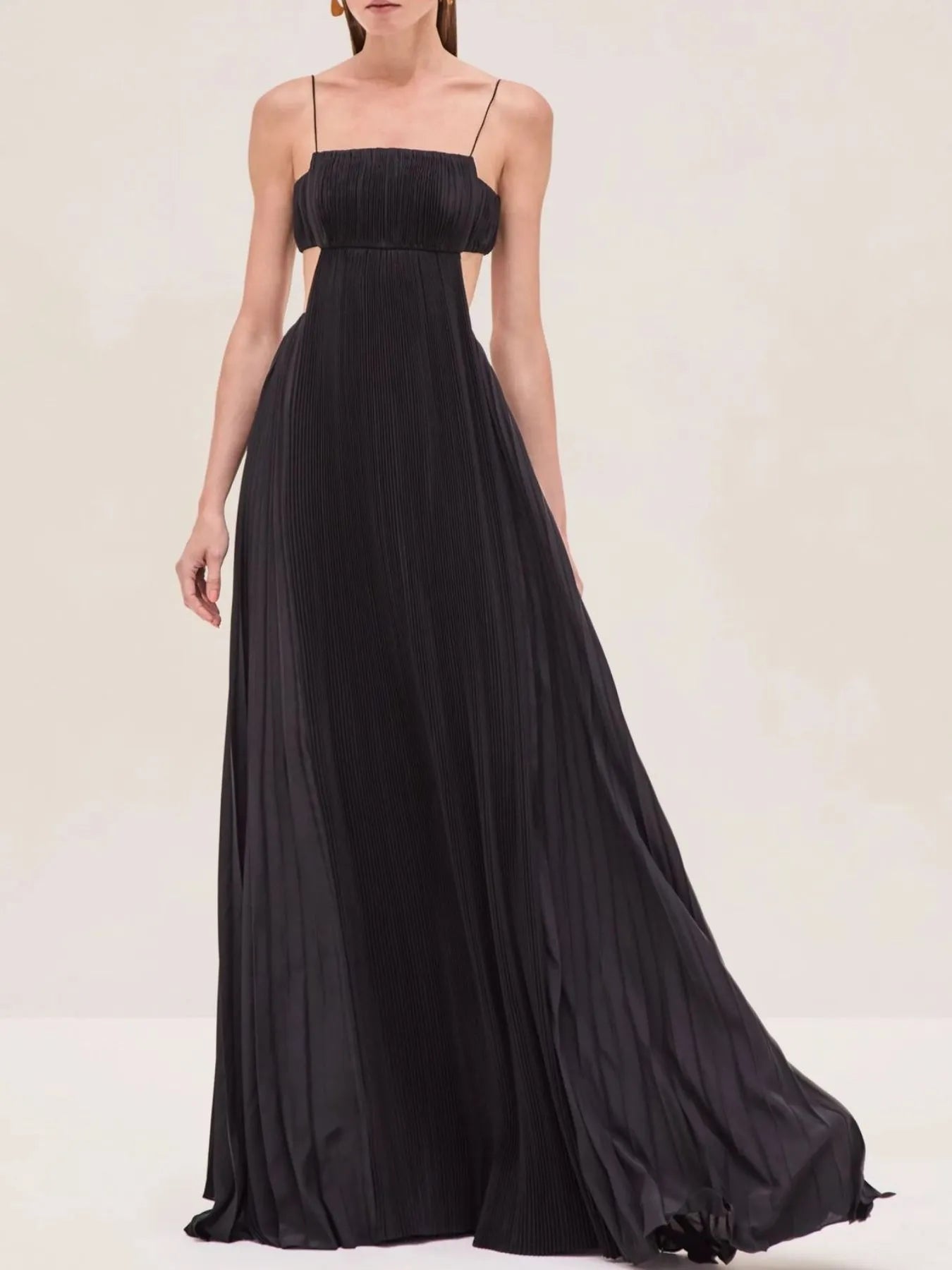 Image of Cutout Ruched Maxi Cami Dress | Queeble.shop