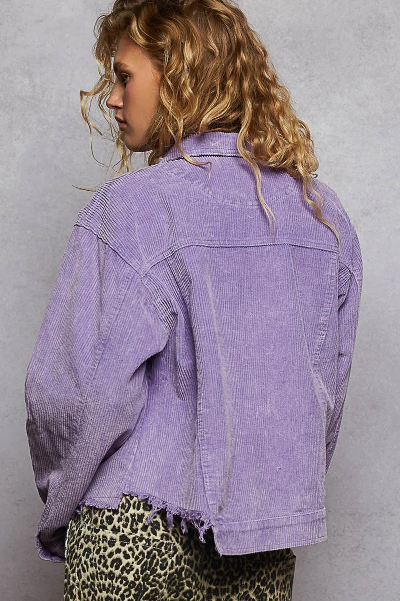 Image of POL Button Down Corduroy Trucker Jacket | Queeble.shop
