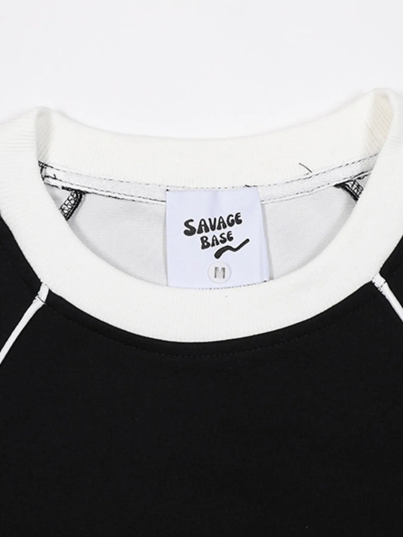 Image of Men's Round Neck Raglan Sleeve Sweatshirt | Queeble.shop
