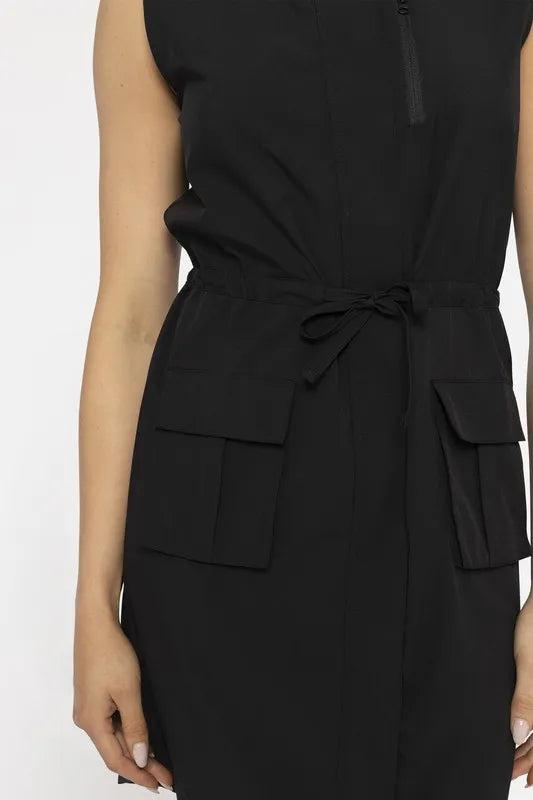 Image of MONO B Versatile Drawstring Waist Tank Dress | Queeble.shop