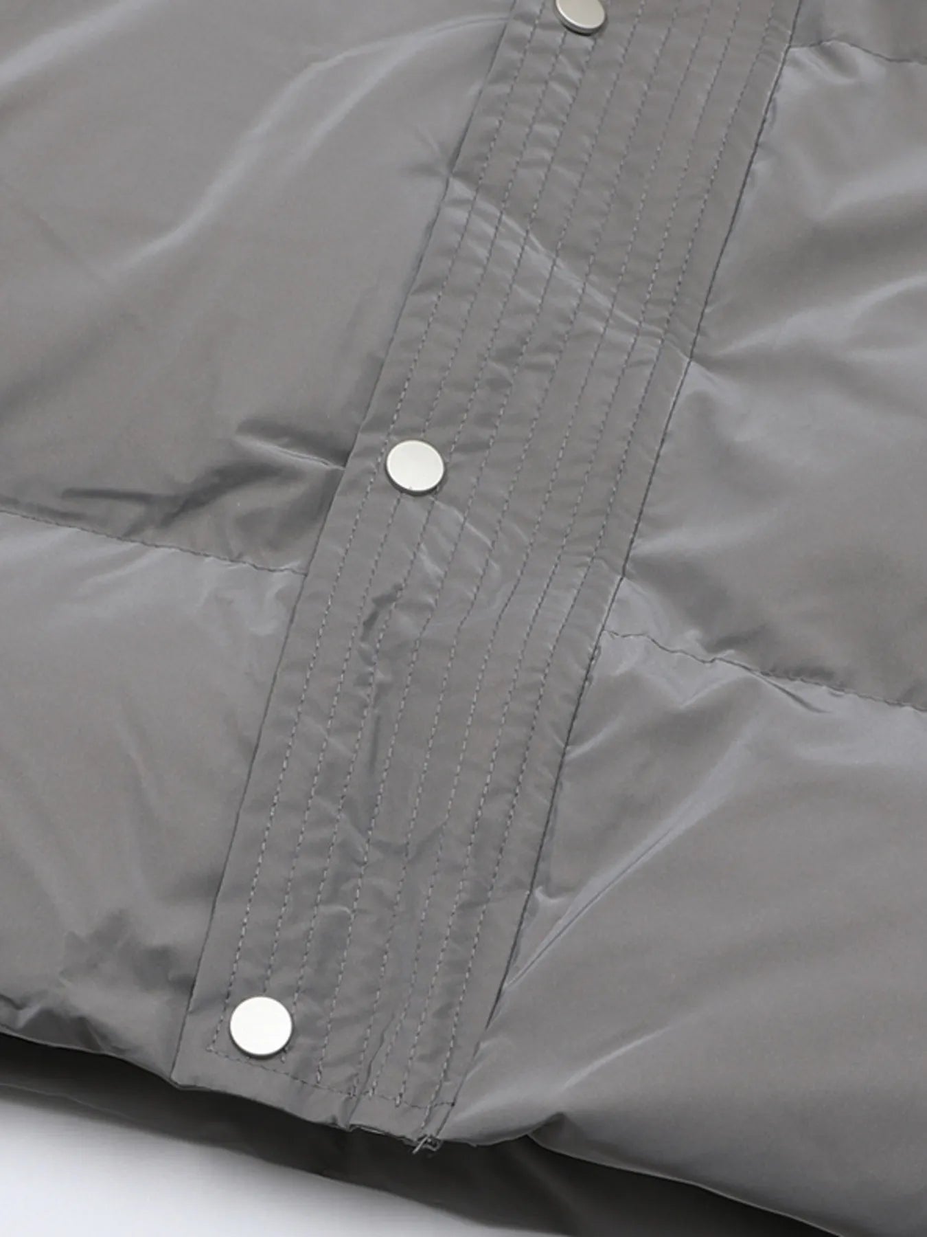Image of Men's Full Size Quilted Long Sleeve Puffer Jacket Plus Size | Queeble.shop
