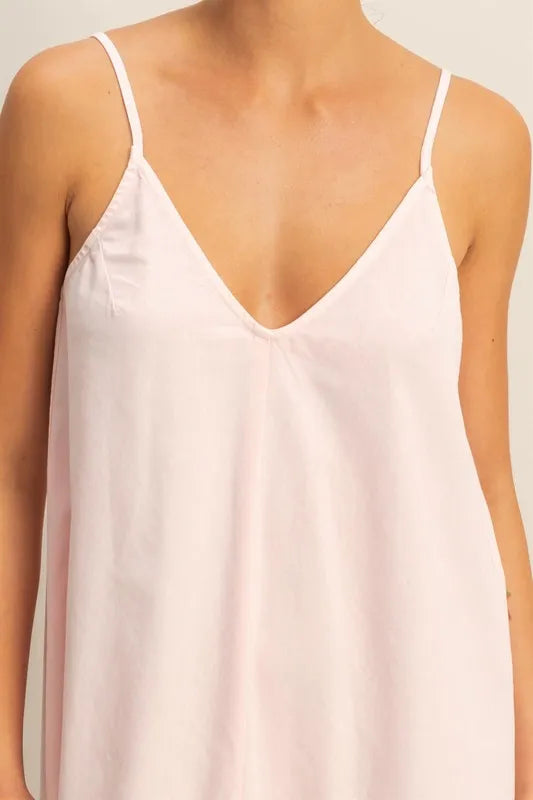 Image of HYFVE Dyed V-Neck Loose Dress | Queeble.shop