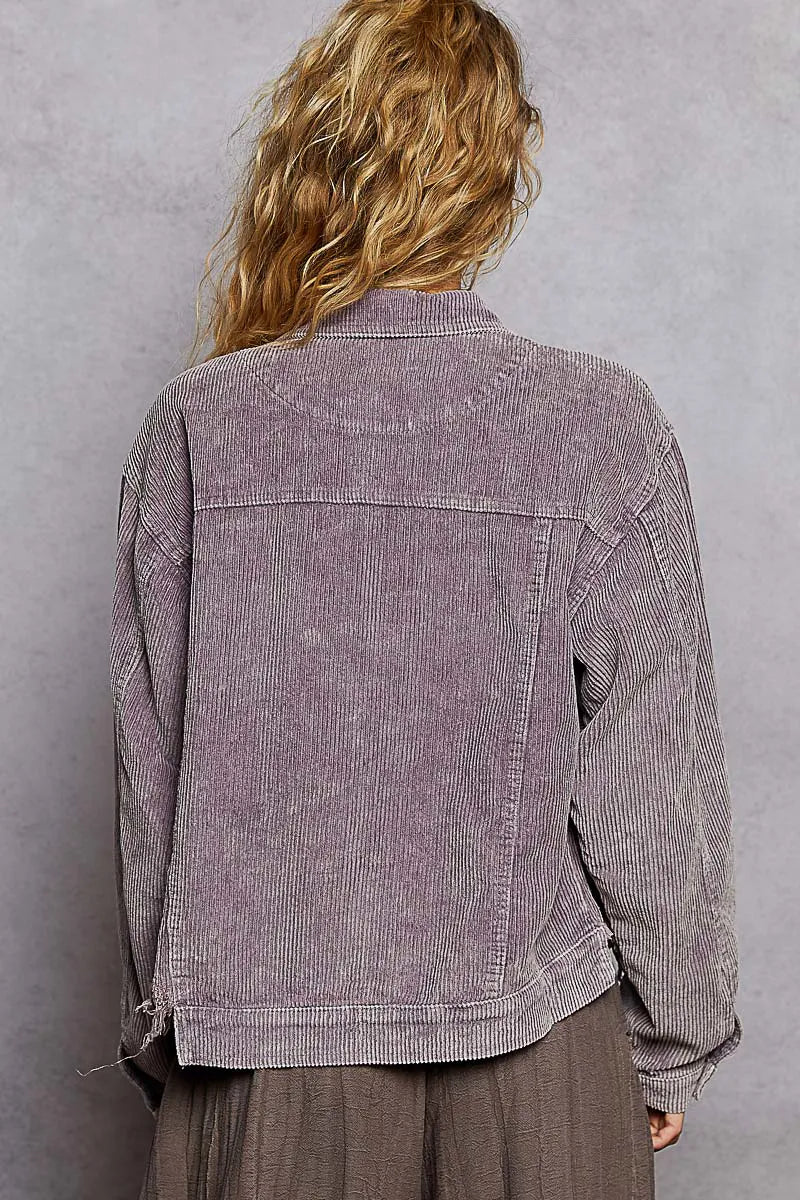 Image of POL Button Down Corduroy Trucker Jacket | Queeble.shop