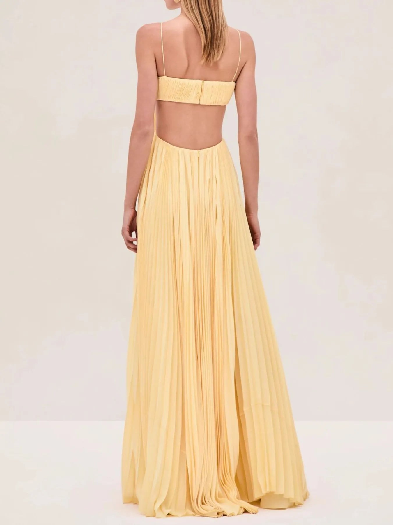 Image of Cutout Ruched Maxi Cami Dress | Queeble.shop