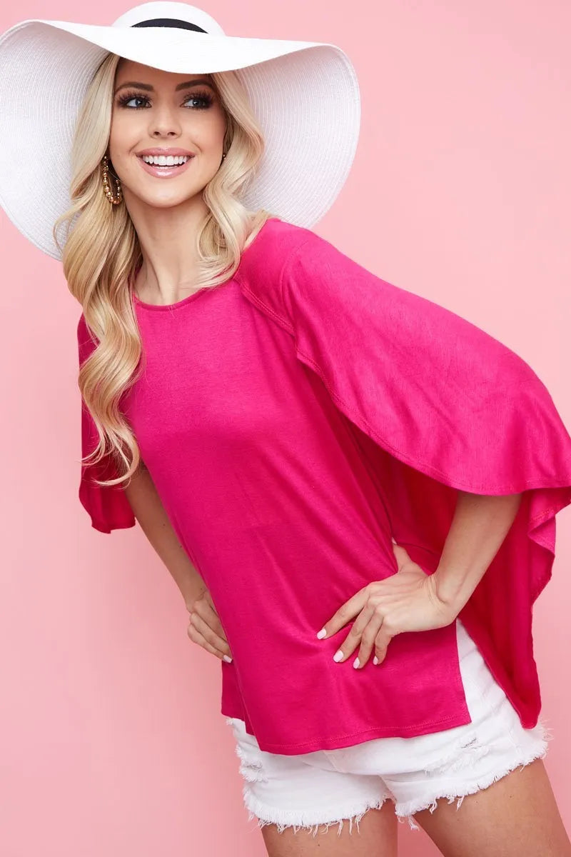 Image of BiBi Fold Over Back Detailed Top | Queeble.shop