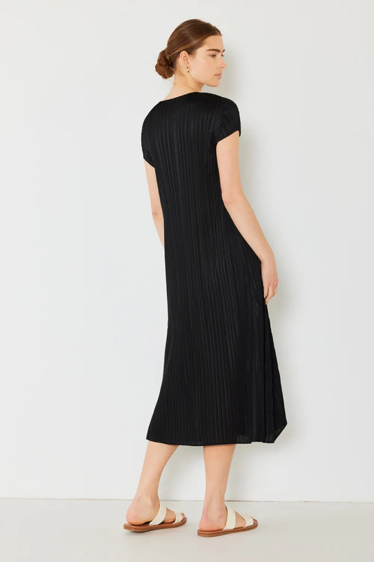 Image of Marina West Swim Pleated Cap Sleeve A-Line Dress | Queeble.shop
