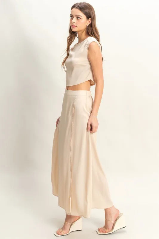 Image of HYFVE Sleeveless Top and Maxi Skirt Set | Queeble.shop