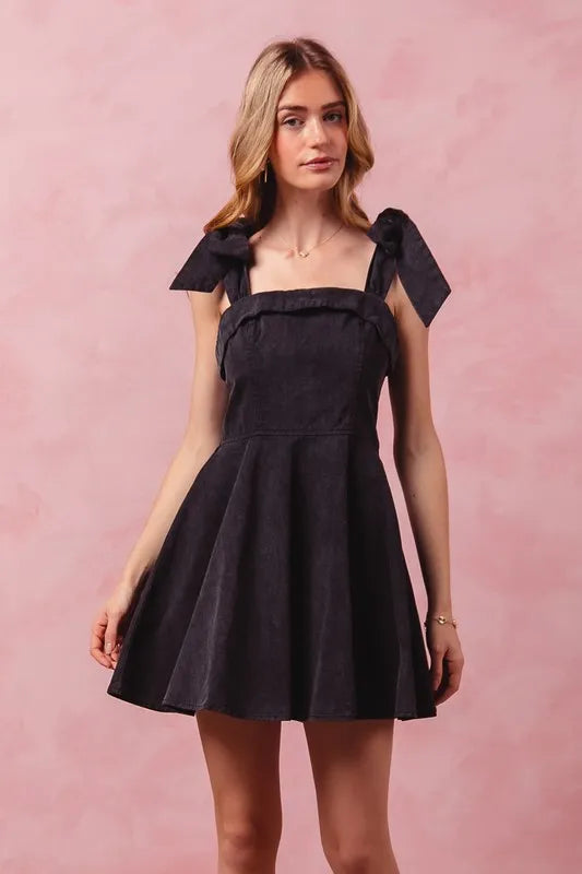 Image of SO ME Fit and Flare Washed Gameday Dress | Queeble.shop