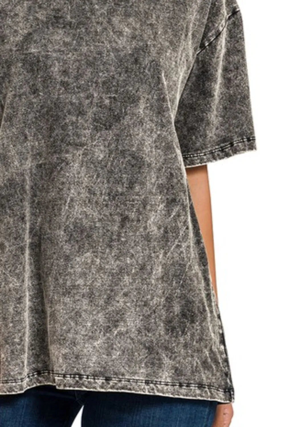 Image of Zenana Washed Short Sleeve Top | Queeble.shop