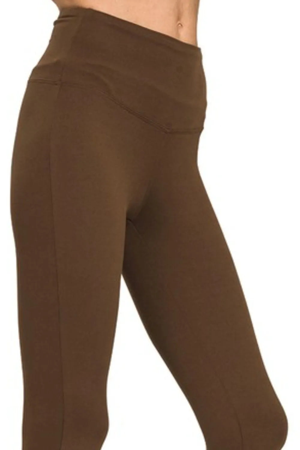 Image of Zenana Premium Microfiber Wide Waistband Leggings | Queeble.shop