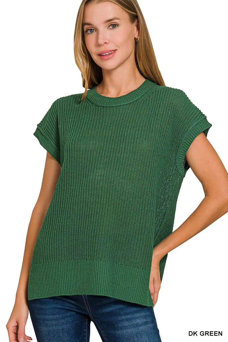 Image of Zenana Oversized Crew Neck Sweater | Queeble.shop