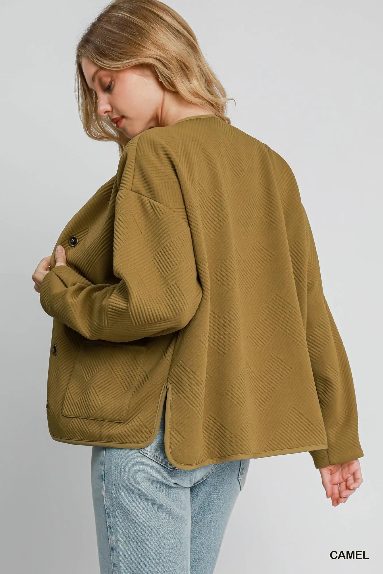 Image of Umgee Textured Jacquard Jacket | Queeble.shop