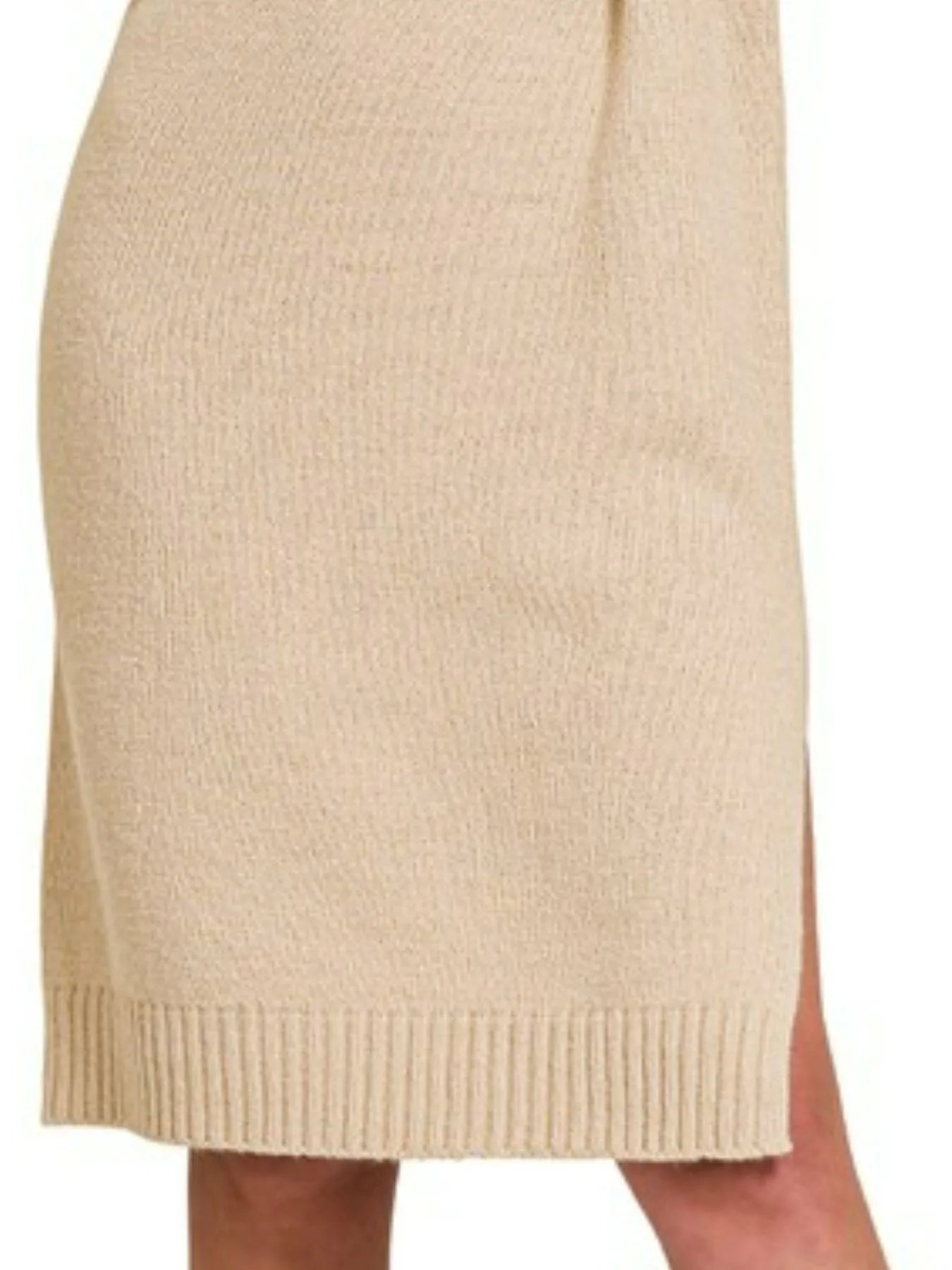 Image of Zenana Turtle Neck Long Sleeve Midi Sweater Dress | Queeble.shop