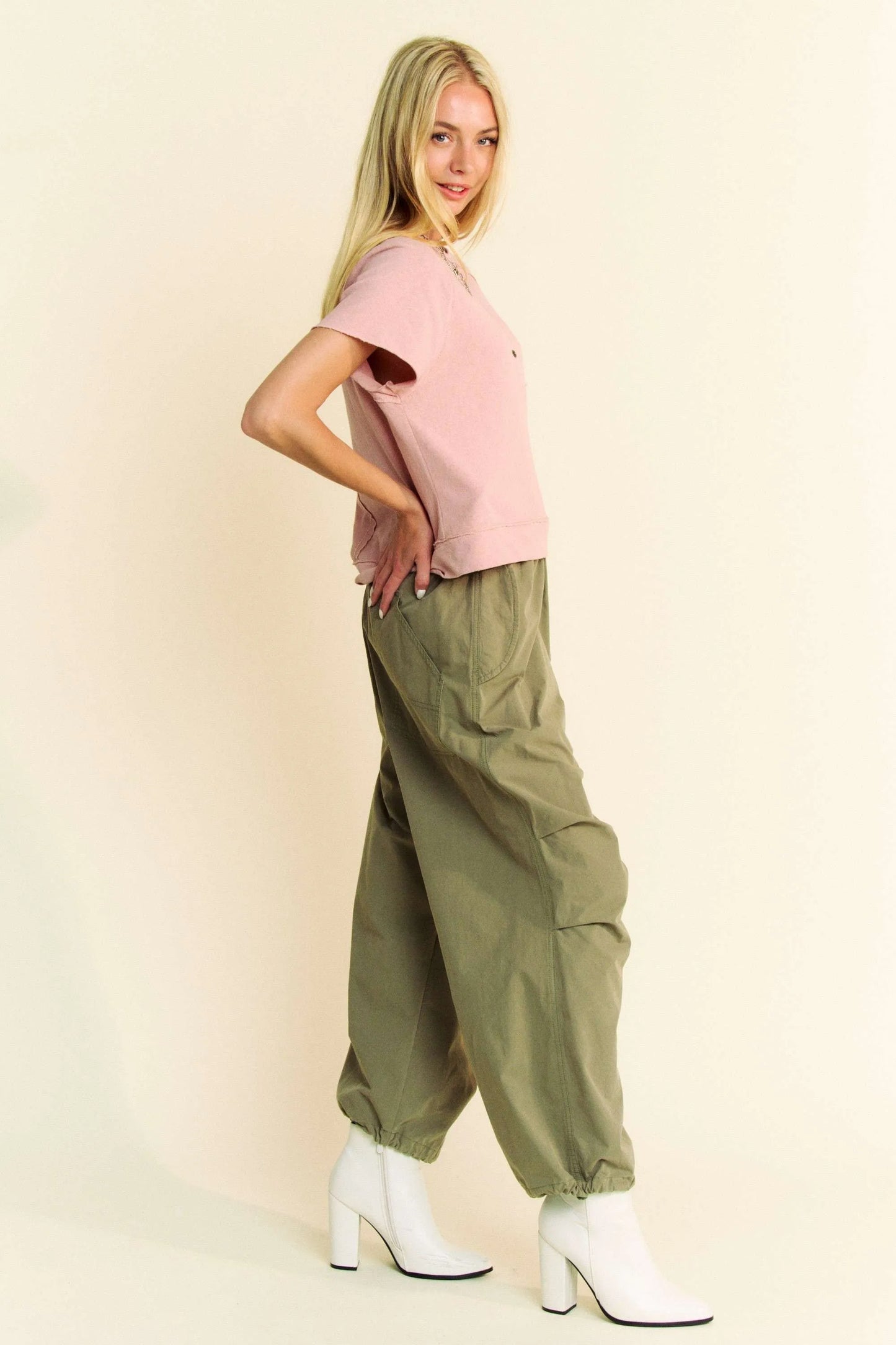 Image of Davi & Dani Breezy Knit Fabric Short Sleeve T-shirt Top | Queeble.shop