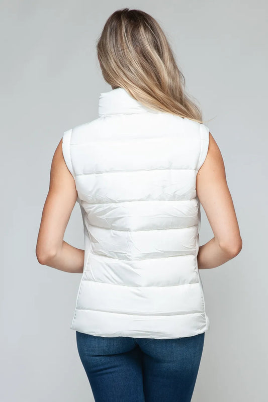 Image of Snobbish Zip Up Turtleneck Vest with Pockets | Queeble.shop