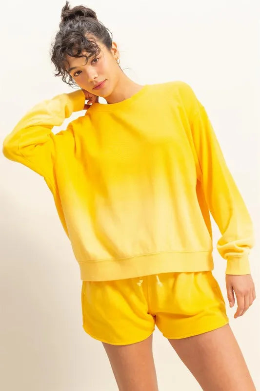 Image of HYFVE Dip Dye Long Sleeve Sweatshirt | Queeble.shop