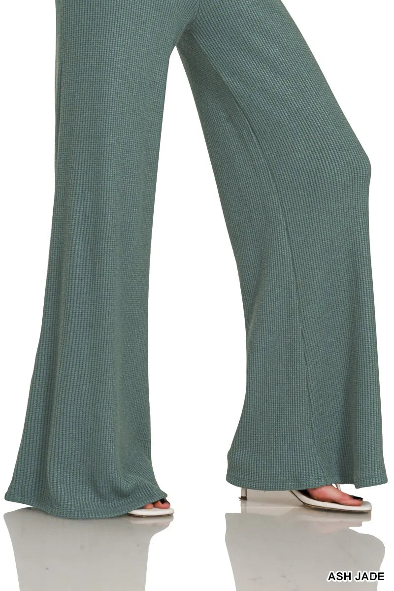 Image of Zenana Mock Neck Top and Pants Sweater Set | Queeble.shop