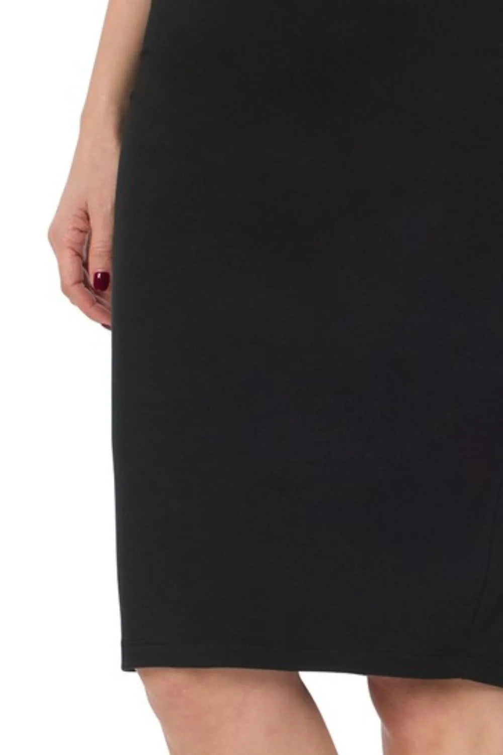 Image of Zenana Premium Cotton Basic Knee Skirt | Queeble.shop